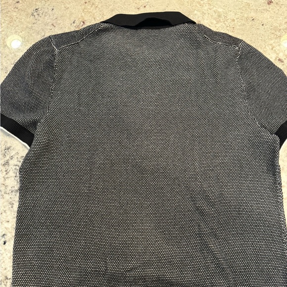 Men’s Zip Short Sleeve Sweater Polo - Picture 2 of 4